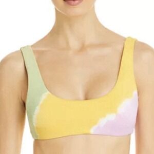 LSpace‎ New Tie-Dye Lizzie Bikini Top Sunburst XS (30-32 A-C) L*Space 284619 NWT